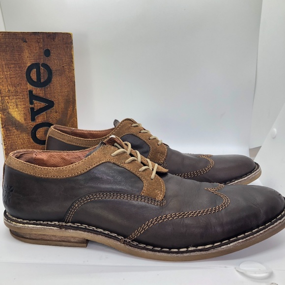 Ryan Rowe CROFTON Lace Up Wingtip Oxford Shoes-10 - Picture 1 of 16